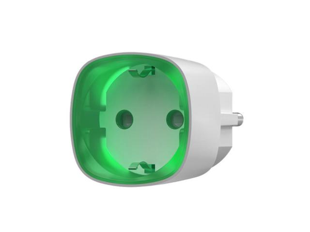 Priza smart wireless Ajax Socket WH, 2.5 kW, indicator consum LED, 1000 m
